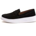Sapato Masculino Loafer Preto em Camurça sintética