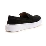 Sapato Masculino Loafer Preto em Camurça sintética