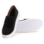 Sapato Masculino Loafer Preto em Camurça sintética