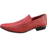 Mocassim Masculino em Couro Vermelho Frisado Flystar - Ref: 1220