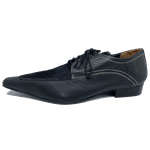 Sapato Masculino Italiano Em Couro Social Pelo Preto Ref: D264 - Outlet