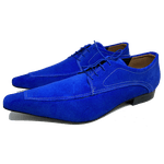 Sapato Masculino Italiano em Camurça - Azul Ref: D469