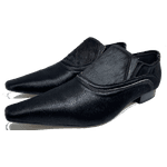 Sapato Masculino Italiano em Couro Pelo Preto - Black Diamond - Ref: D518