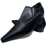 Sapato Masculino Italiano em Couro Pelo Preto - Black Diamond - Ref: D518