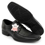 Sapato Masculino Italiano Executivo em Couro Preto Verniz Ref: 911-0001PE