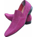Sapato Masculino Italiano em Couro Social Executivo Redfruit Rosa Ref: 1145 Rosa Rosa