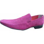 Sapato Masculino Italiano em Couro Social Executivo Redfruit Rosa Ref: 1145 Rosa Rosa
