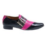 Sapato Masculino Italiano Em Couro Sedan Rosa Ref: 133 Rosa