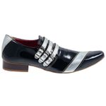 Sapato Masculino Italiano Em Couro Huxley Prata Ref: 143 Prata