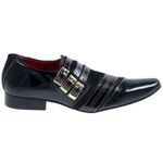 Sapato Masculino Italiano Em Couro Piel Black Preto Ref: 147 Preto