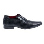 Sapato Masculino Italiano Em Couro Rock Black Preto Ref: 162 Preto