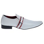 Sapato Masculino Italiano Em Couro Live Branco Ref: 164 Branco