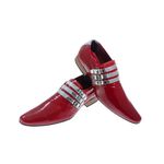 Sapato Masculino Italiano Em Couro Tom Vermelho Ref: 225 Vermelho