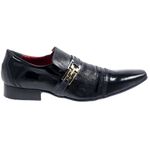 Sapato Masculino Italiano Em Couro Villa Preto Ref: 241 Preto