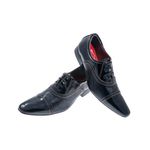 Sapato Masculino Italiano Em Couro Telles Preto Ref: 250 Preto