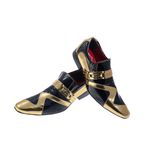 Sapato Masculino Italiano Em Couro Kant Dourado Ref: 265 Dourado