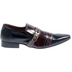 Sapato Masculino Italiano Em Couro Domenico Preto Ref: 281 