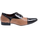 Sapato Masculino Italiano Em Couro Aldous Marrom Ref: 283 Marrom