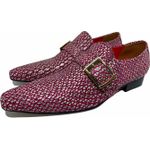 Sapato Masculino Italiano Em Couro Papillon Mocassim Ref: 305 Vermelho Vermelho