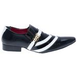 Sapato Masculino Italiano Em Couro Cora Preto Ref: 326 Preto