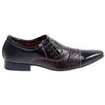 Sapato Masculino Italiano Em Couro Percy Preto Ref: 336 Preto