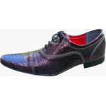 Sapato Masculino Italiano Em Couro Roxo Nihil Ref: M1129 Roxo Outlet