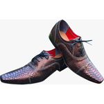 Sapato Masculino Italiano Em Couro Cobre Orange Ref: M1131 Laranja Laranja
