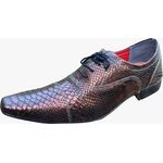 Sapato Masculino Italiano Em Couro Cobre Orange Ref: M1131 Laranja Laranja