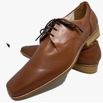 Sapato Masculino Em Couro Social Executivo Italian Collection Ref: 471 Marrom Marrom