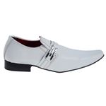 Sapato Masculino Italiano Em Couro Branco Medical