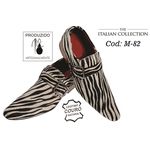 Sapato Masculino Italiano Em Couro Pelo De Zebra