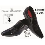 Sapato Masculino Italiano Em Couro Preto Trice