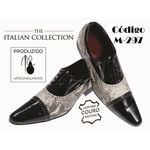 Sapato Masculino Italiano Em Couro Cobra Natural Ref: 297