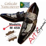 Sapato Masculino Italiano Em Couro Preto Com Cobra