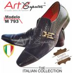 Sapato Masculino Italiano Em Couro Social Executivo Preto