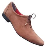 Sapato Masculino Italiano Em Couro Oxford - Marrom - Soft Brown