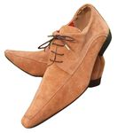 Sapato Masculino Italiano Em Camurça Oxford - Marrom - South Style