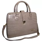 Bolsa Feminina Notebook Em Couro Multicor Croco Business Woman Whitesnake Ref: 1213