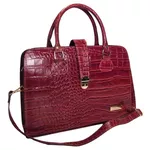 Bolsa Feminina Notebook Em Couro Multicor Croco Business Woman Whitesnake Ref: 1213