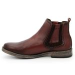 Bota Masculina Em Couro Marrom Verniz Marrom Ref: 49 Flex