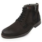 Bota Masculina Em Couro Preto Verniz Ref: 54 