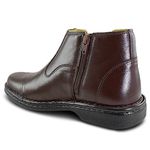 Bota Masculina Italiana Executiva em Couro Café Verniz Ref: 175CA