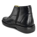 Bota Masculina Italiana Executiva em Couro Preto Verniz Ref: 175PE