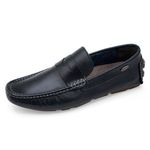 Mocassim Masculino Italiano Executivo em Couro Preto Verniz Ref: 402PE