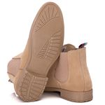 Bota Masculina Italiana Executiva em Couro Areia Verniz Ref: PN1777AR