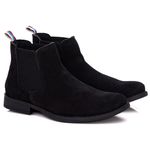 Bota Masculina Italiana Executiva em Couro Preto Verniz Ref: PN1777PE