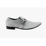 Sapato Masculino Em Couro Branco Acrilã Veneza Collection Ref: 487 Branco