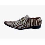 Sapato Masculino Italiano Em Pelo Marrom Zebra Ref: D716