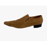 Mocassim Masculino Italiano Em Couro Marrom Camurça Ref: D730 Outlet