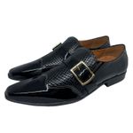 Sapato Masculino Italiano Em Couro Preto Social Ref: D639